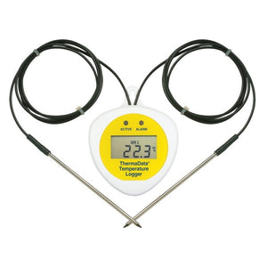 Datenlogger ThermaData TD2F LCD - mit zwei externen festen Sensoren