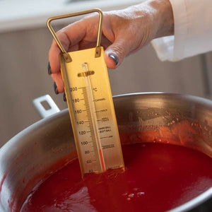 Zucker- und Marmeladenthermometer aus Messing