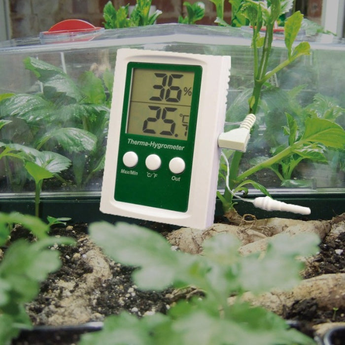 Thermo-Hygrometer mit Min/Max-Alarmfunktion