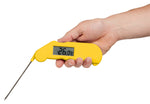 Bratenthermometer ETI Gourmet mit aufgeklapptem Einstechfühler, Display zeigt 26,0 °C 