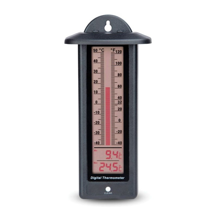 Digitales Gewächshaus-Thermometer mit Min/Max Temperaturanzeige