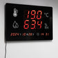 LED-Wandthermometer und -Hygrometer