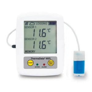 Impfstoff Datenlogger ETI Thermadata Pharm mit einer Sonde