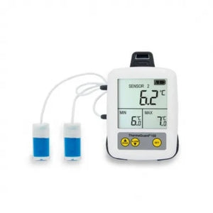 Impfstoff Datenlogger ETI Thermadata Pharm mit zwei Sonden